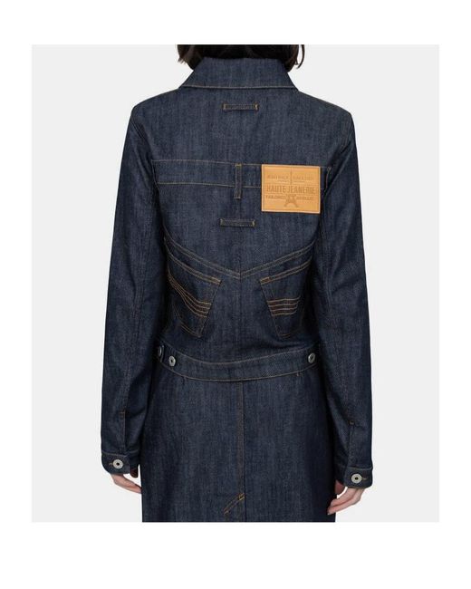 Jean Paul Gaultier Blue Denim Jacket With Trompe Loeil Detail