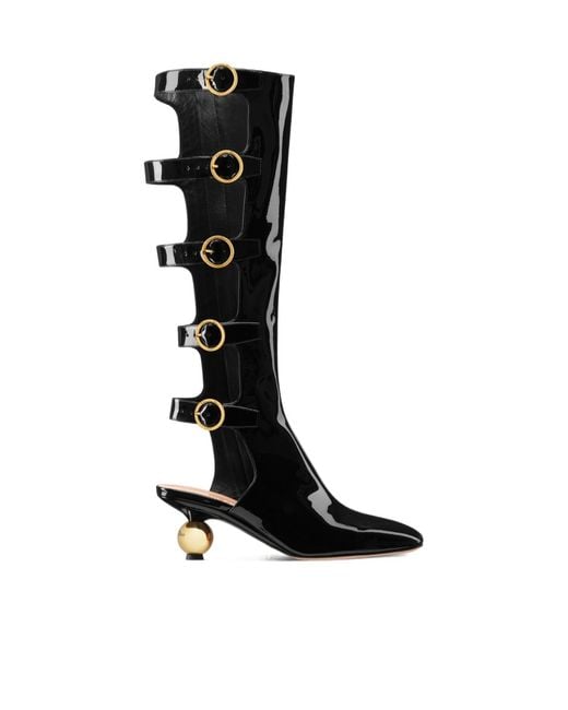 Dior Black D-Idole High-Heeled Boots