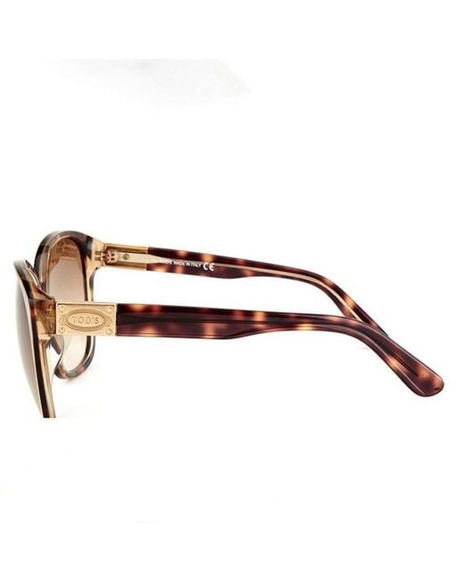 Tod's White Round Sunglasses