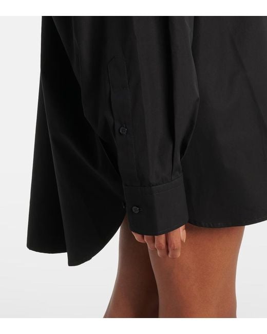 Wardrobe NYC Black Pointed Collar Long-Sleeved Shirt