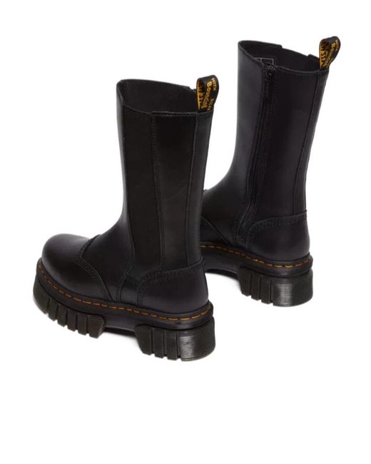 Dr. Martens Black Audrick High Chelsea Boots for men
