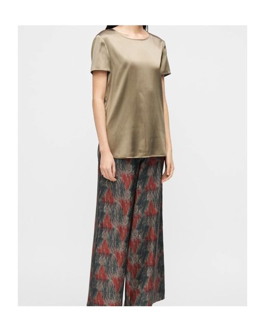 Max Mara Natural Crew Neck Short-Sleeved T-Shirt