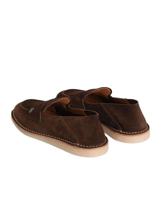 Dolce & Gabbana Brown Logo Plaque Loafers for men