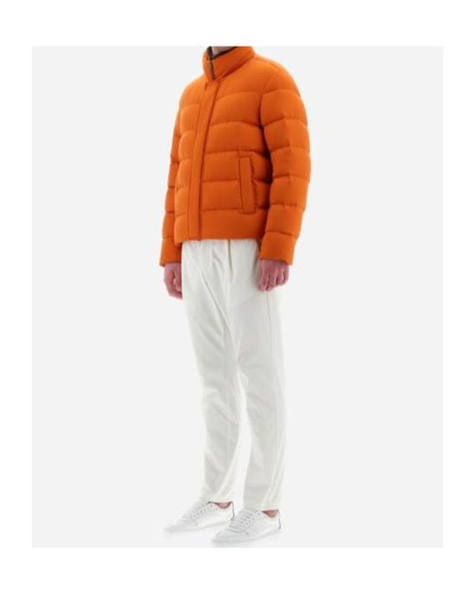 Herno Orange Padded Jacket for men
