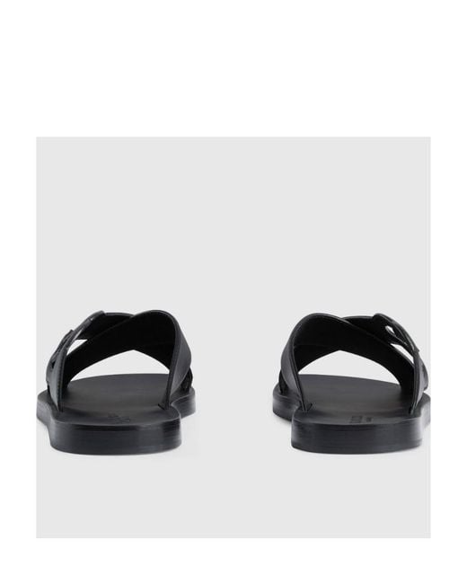 Gucci Multicolor Cut-Out Logo Crossover Strapped Sandals for men