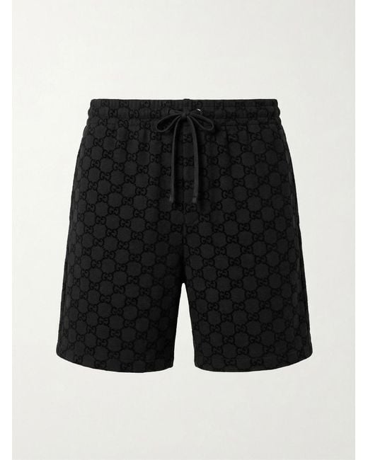 Gucci Black Printed Jersey Basketball Shorts, Ready-To-Wear for men