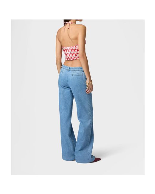 Missoni Red Tie-Front Top