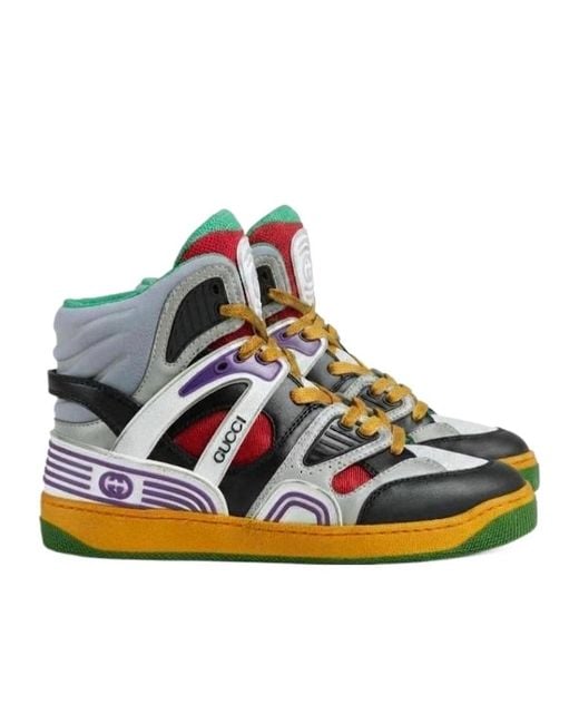 Gucci Multicolor Basket High-Top Sneakers