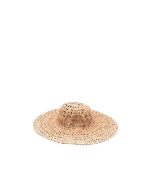 IBELIV Natural Miaro Woven Wide-Brim Hat