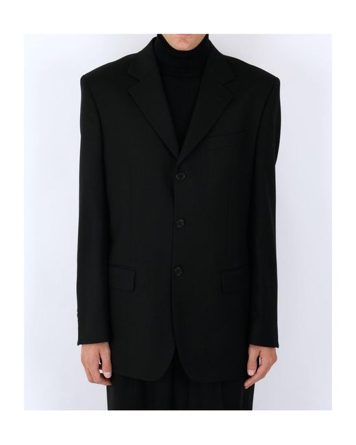 sunflower Blue Single-Breasted Wool Suit Jacket for men