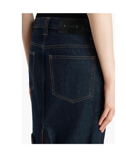 Khaite Blue Kilian Skirt