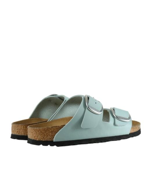 Birkenstock Green Arizona Big Buckle Birko-Flor Sandals