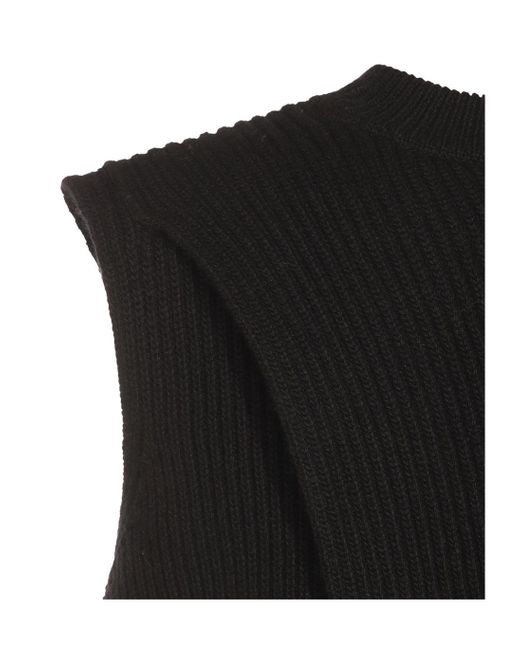 Jil Sander Black Sleeveless Down Jacket