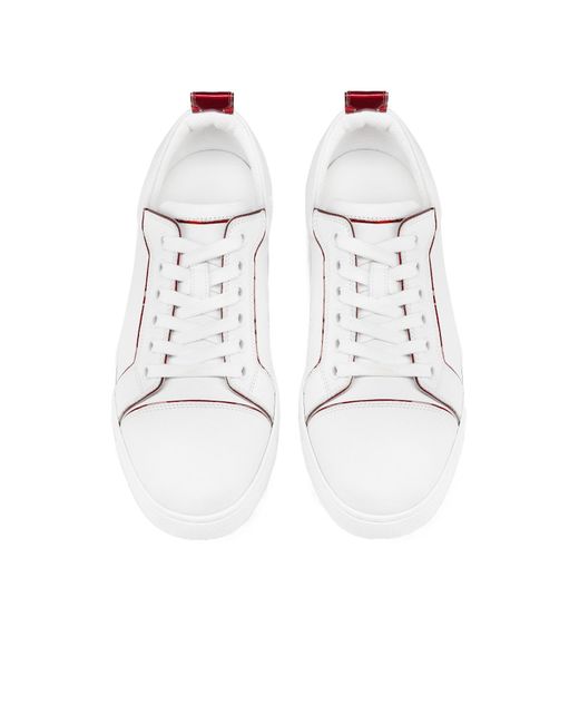 Christian Louboutin White Fun Louise Junior Low-Top Sneakers