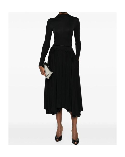Alaïa Black Long-Sleeved Dress