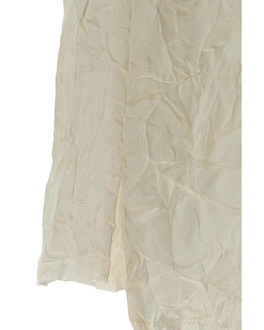 Lanvin Natural Splitted Sleeveless Tank Top