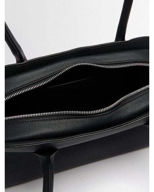 Ann Demeulemeester Black Mini Cowhide Shoulder Bag for men