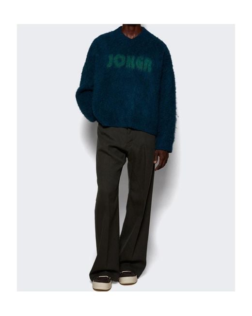 Martine Rose Blue Long-Sleeved Sweater for men