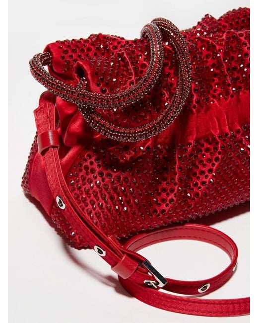MAX&Co. Red Rhinestone Shoulder Bag