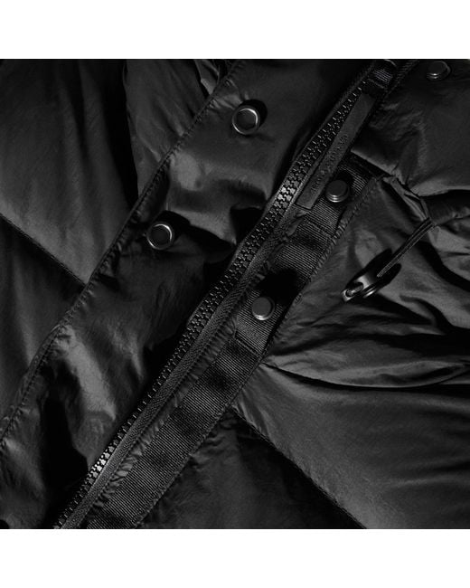 Canada Goose Black Long Hooded Down Puffer Coat