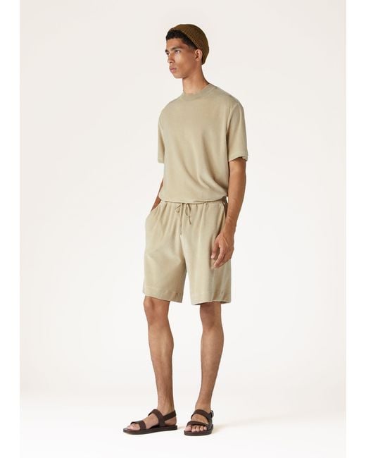 Loro Piana Natural Short-Sleeved T-Shirt for men