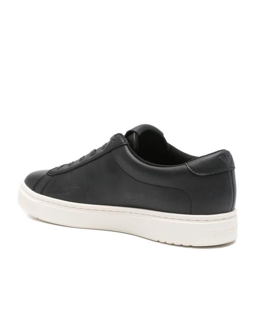 Emporio Armani Black Lace-Up Sneakers for men