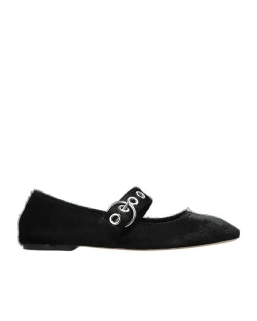 Aeyde Black Uma Ballet Flats