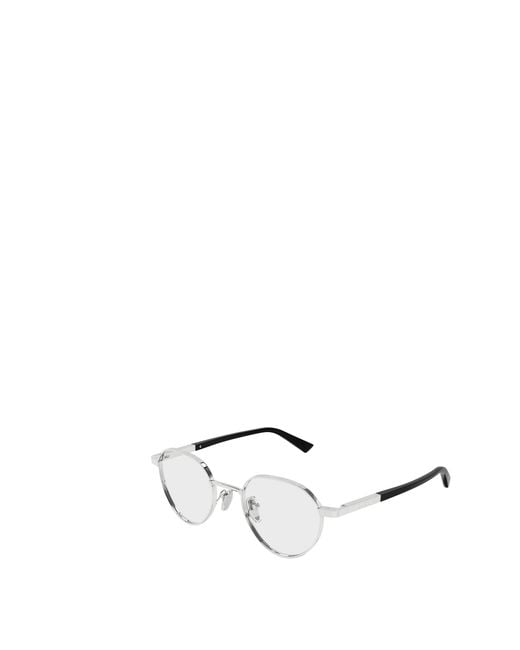 Gucci White Eyewear Oval Frame Glasses for men