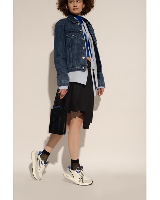Off-White c/o Virgil Abloh White Logo Detailed Lace-Up Sneakers