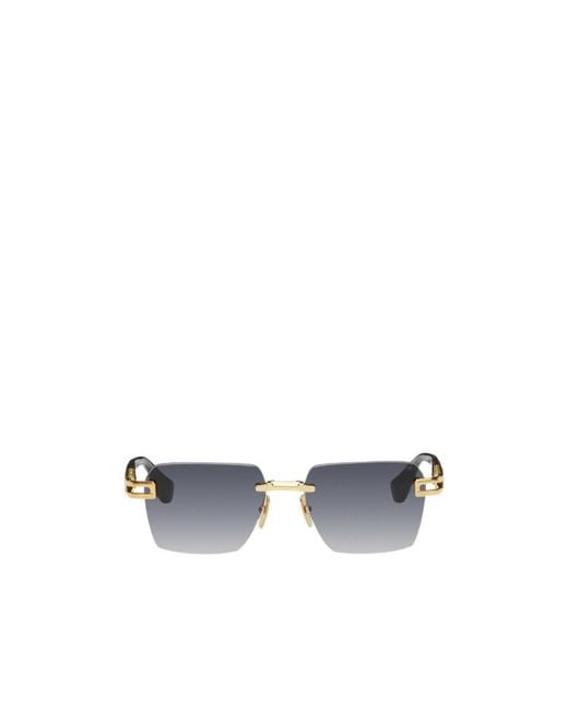 Dita Eyewear White Rimless Square-Frame Sunglasses for men