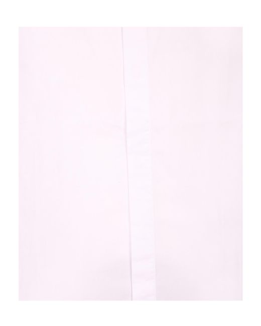 Officine Generale Pink Officine Générale Band-Collar Shirt for men