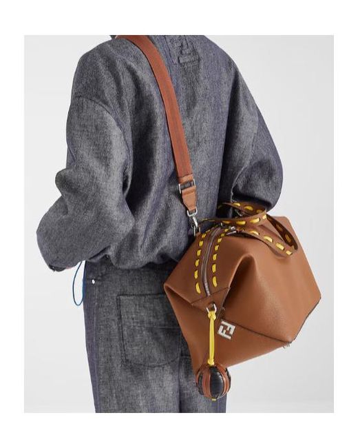Fendi Brown Lui 45 Duffle Bag for men