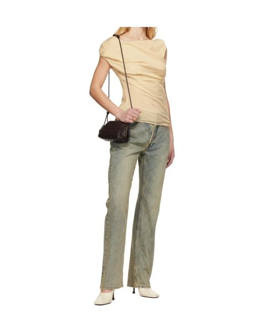 Entire studios Gray Slem Straight-Leg Jeans