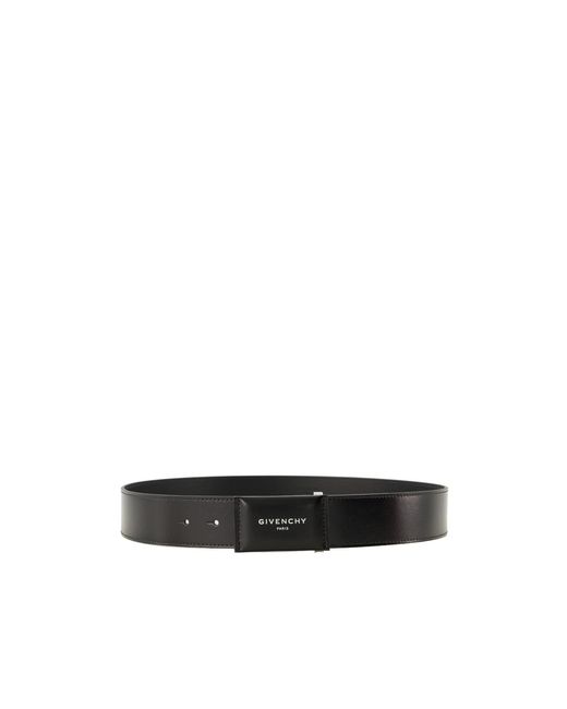 Givenchy White Paris Logo Buckle Belt for men