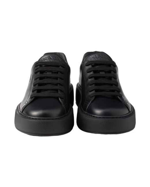 Prada Black Leather Sneakers for men