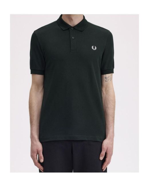 Fred Perry Black Short-Sleeved Polo Shirt for men