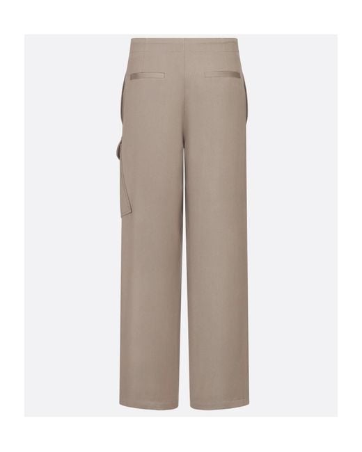 Dior Gray Saddle Pocket Cargo Pants for men