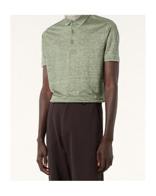 Loro Piana Green Polo Shirt for men