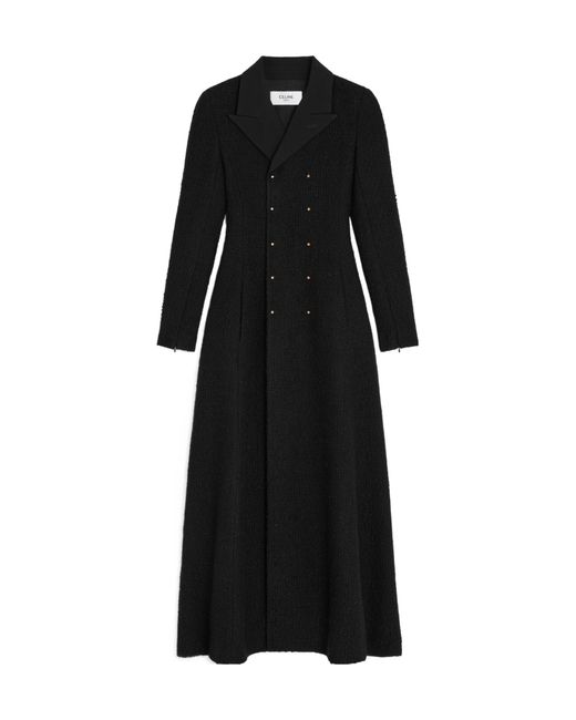 Céline Black Double-Breasted Coat