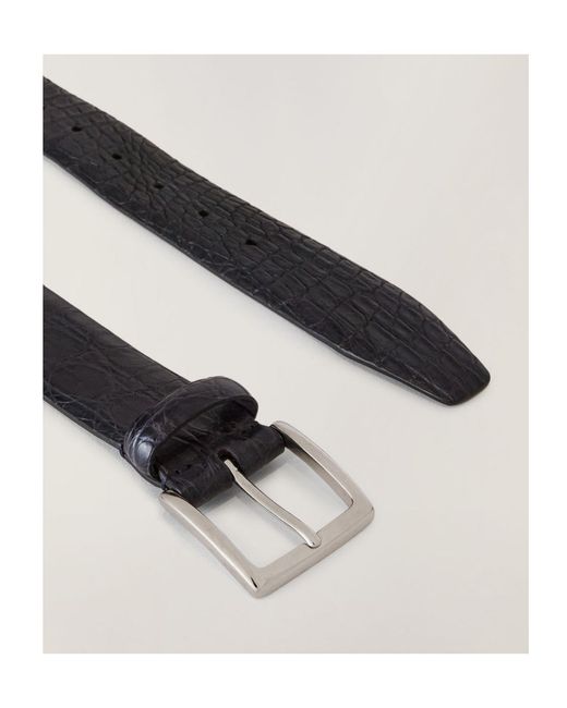 Loro Piana White Owen Belt for men