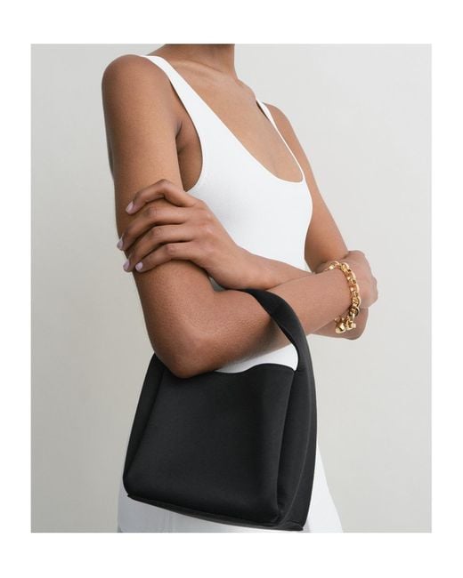 Totême  Black Totême Structured Bucket Bag