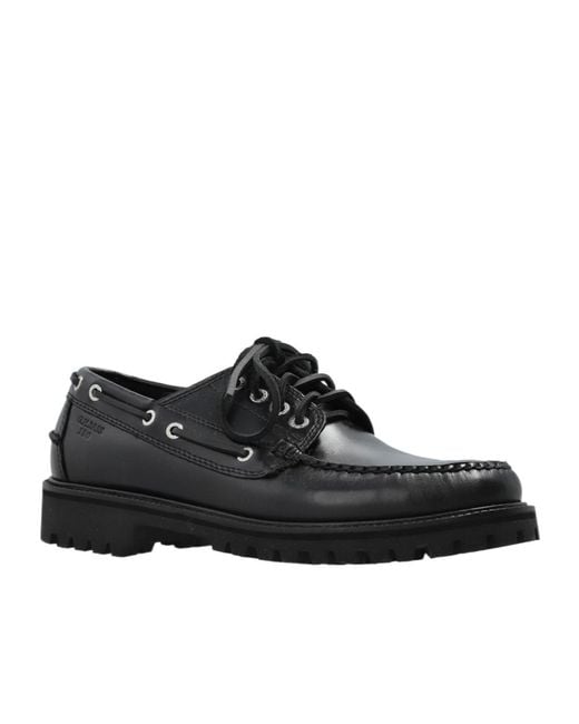 G.H.BASS Black Ranger Boat Shoes for men