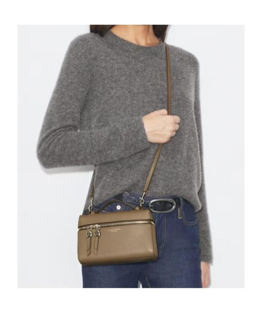 Tory Burch Metallic Romy Slim Top Handle Bag