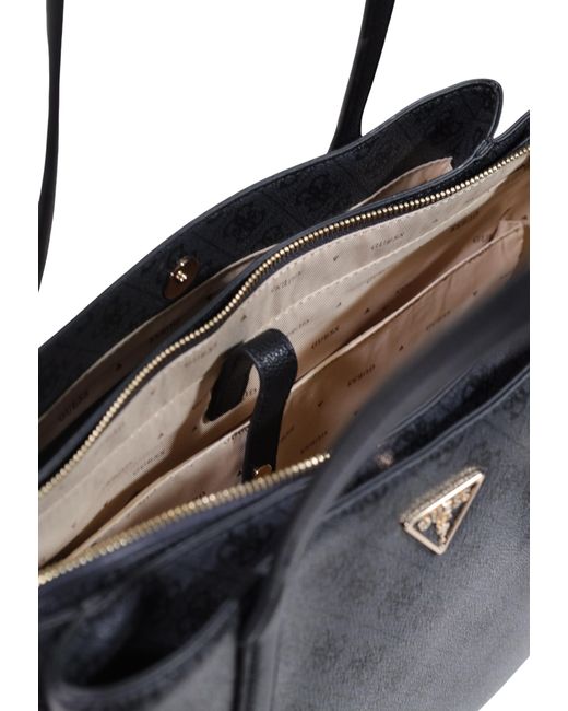 Guess Black Patterned Handbag