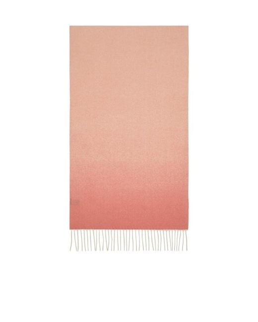 Ferragamo Pink Ferragamo Ombré-Effect Fringed Scarf