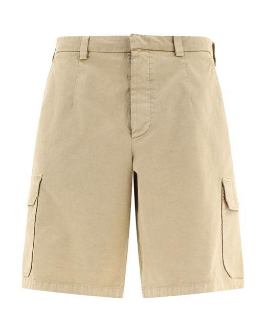 Prada Natural Belt Ring Shorts for men