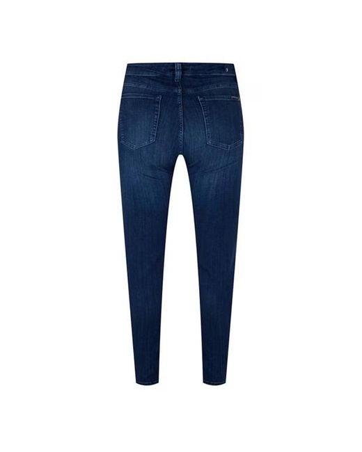 7 For All Mankind Blue Aubrey Slim Jeans
