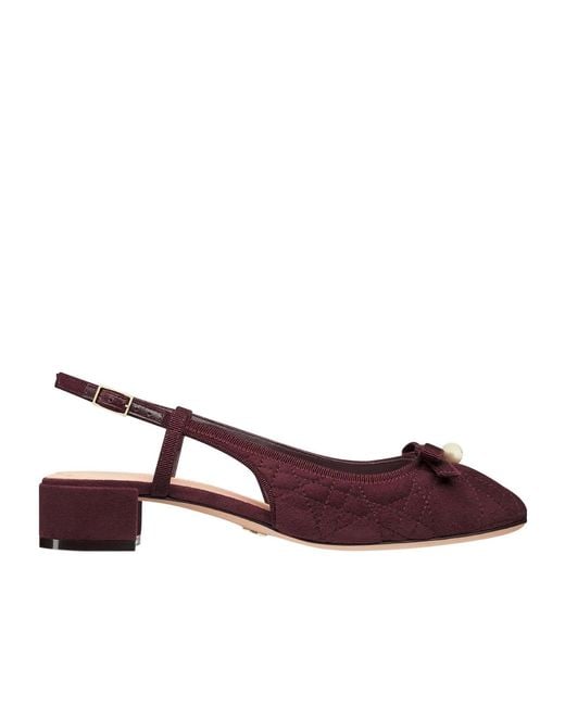 Dior Brown Ballet Slingback Pumps