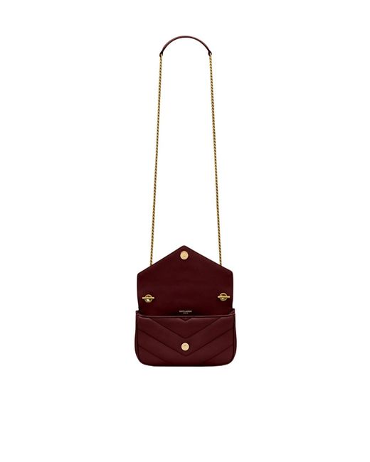 Saint Laurent White Loulou Mini Shoulder Bag