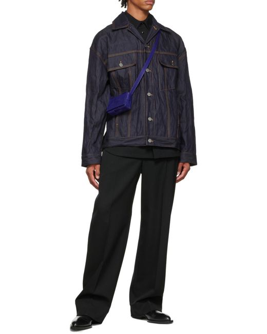 Bottega Veneta Blue Buttoned Denim Jacket for men